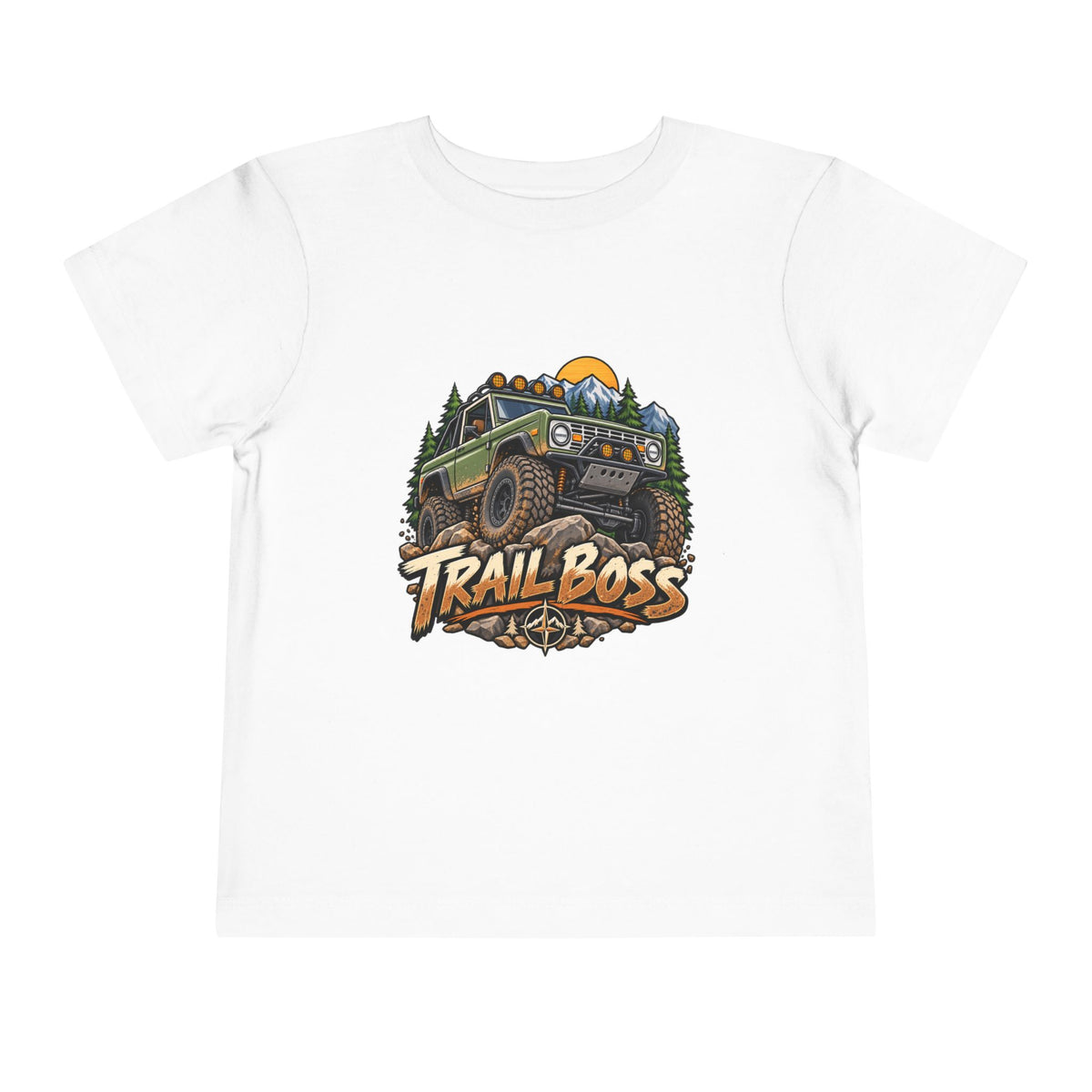 Toddler Tee - 'Trail Boss' Off-Road Jeep Graphic Shirt for Kids