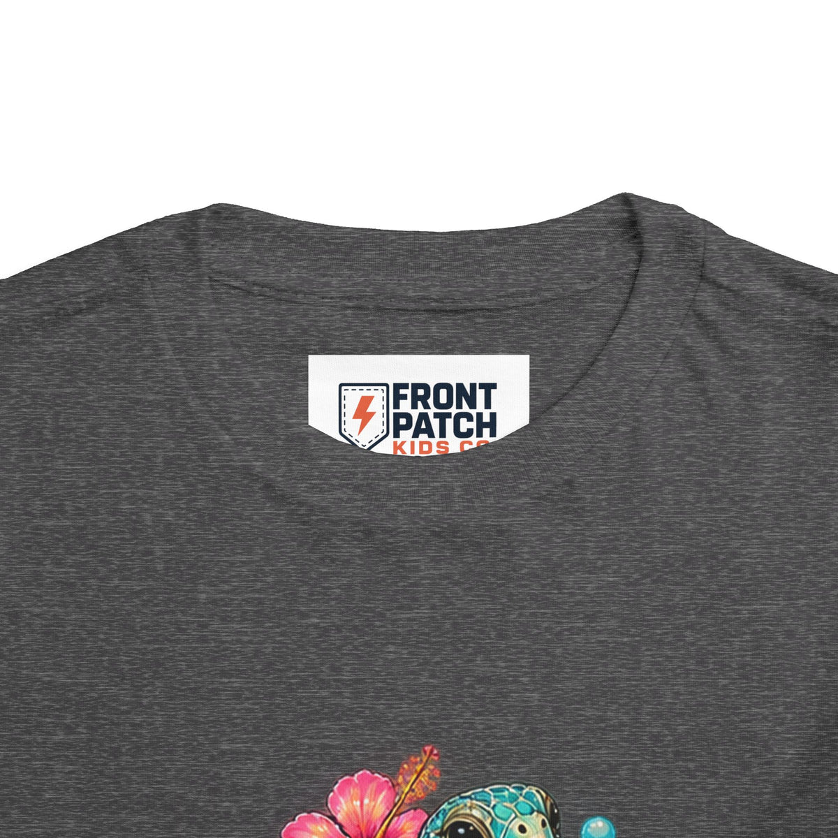 Toddler Tee — 'Salty & Sweet' Sea Turtle Floral Graphic