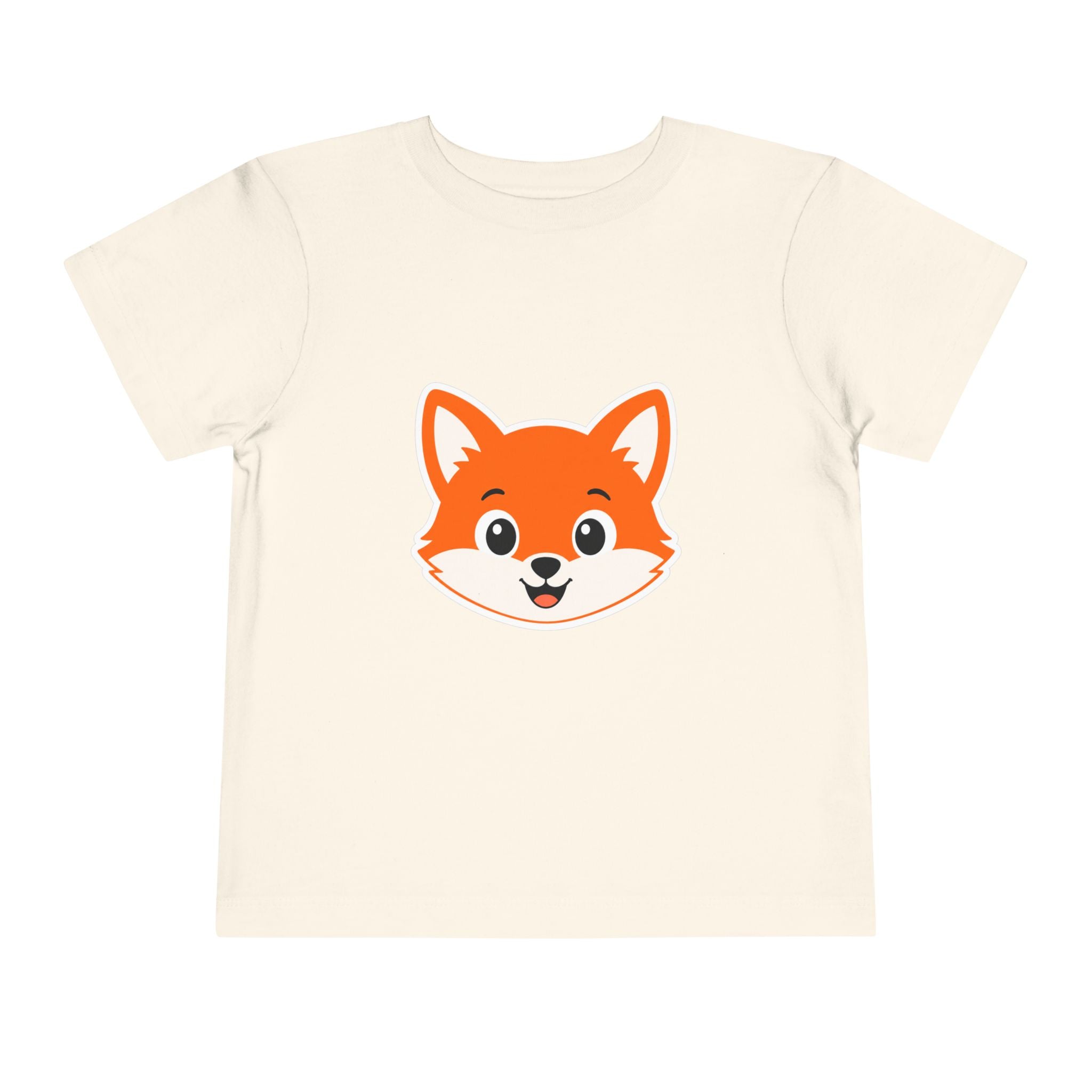 Toddler Tee — Cute Smiling Fox Face Kids Shirt