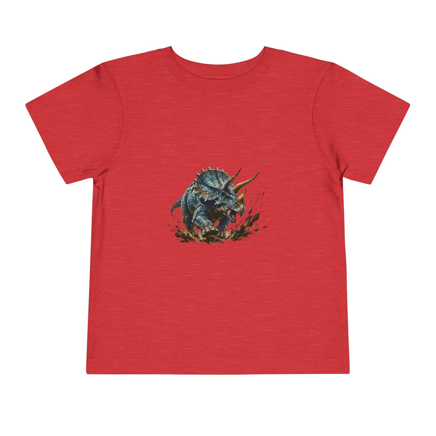 Toddler Tee — Mud-Splash Triceratops Dino Shirt for Kids