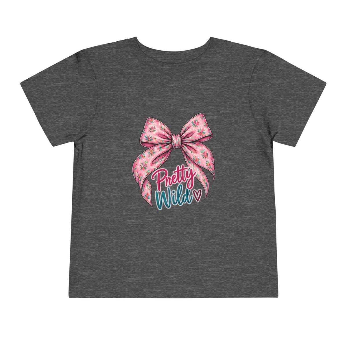 Toddler Tee — Pretty Wild Pink Bow Graphic