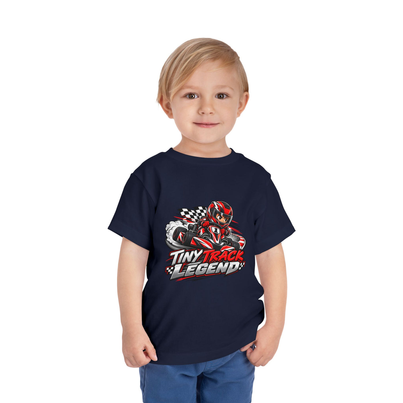 Toddler Tee — "Tiny Track Legend" Racing Car Graphic