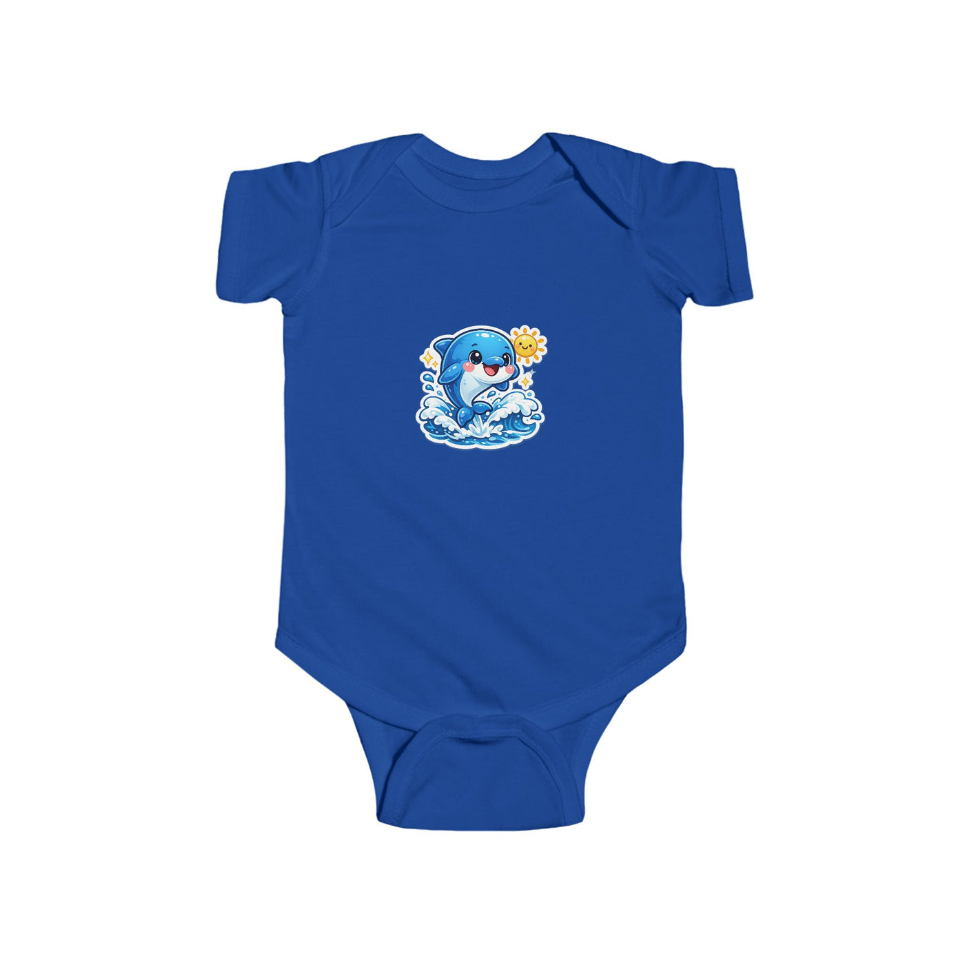 Cute Baby Dolphin Bodysuit – Sunny Ocean Infant Onesie