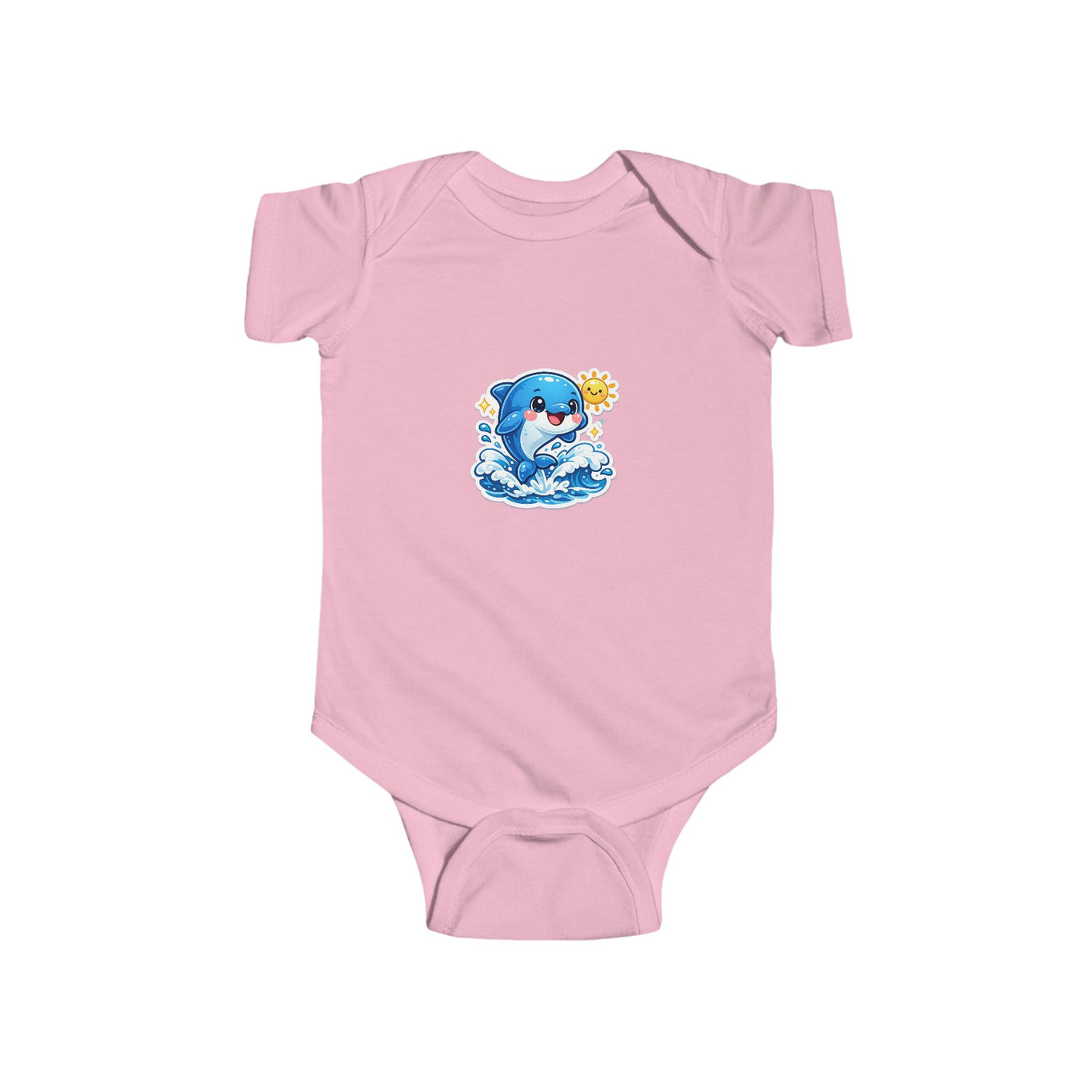 Cute Baby Dolphin Bodysuit – Sunny Ocean Infant Onesie
