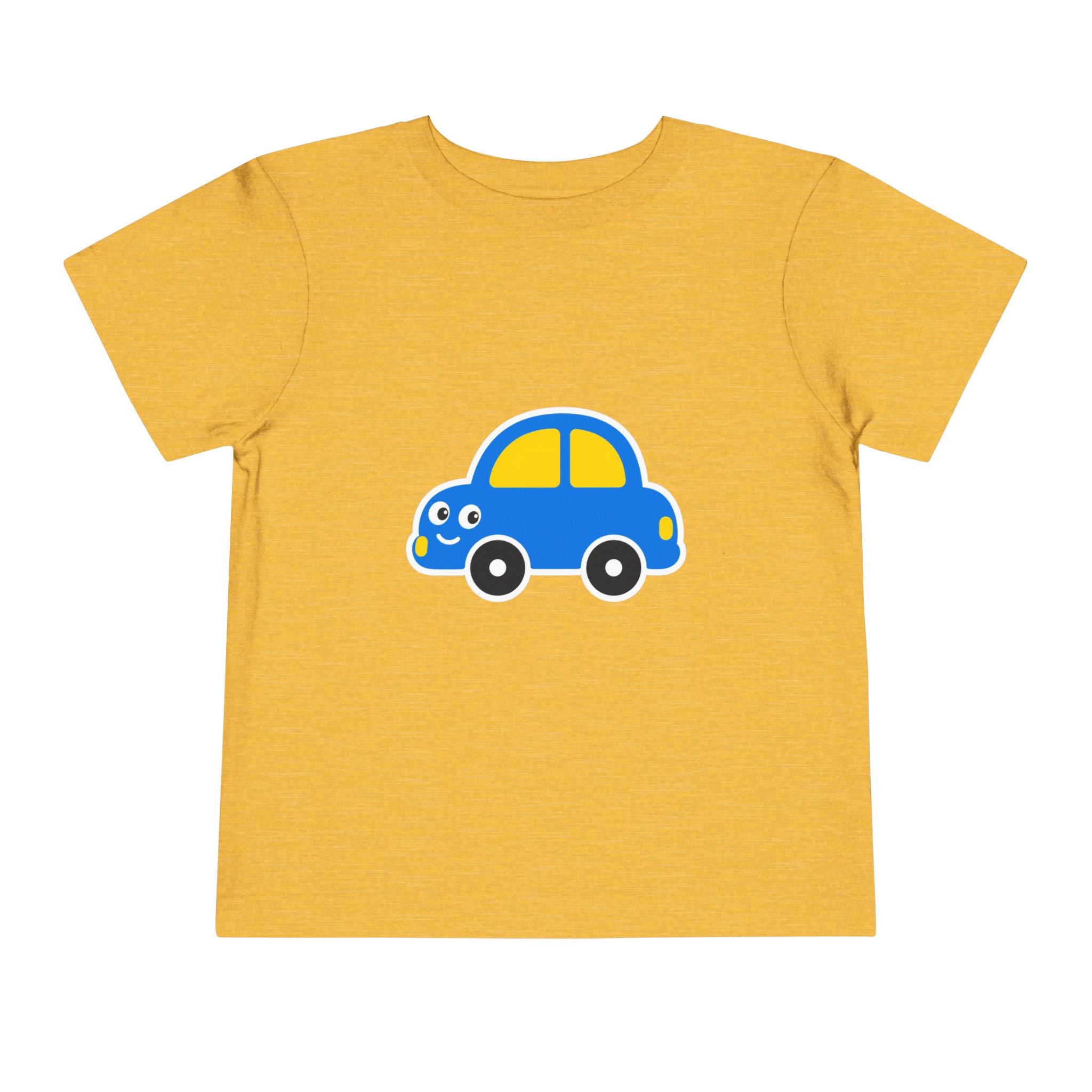 Toddler Tee — Cute Blue Cartoon Car Graphic