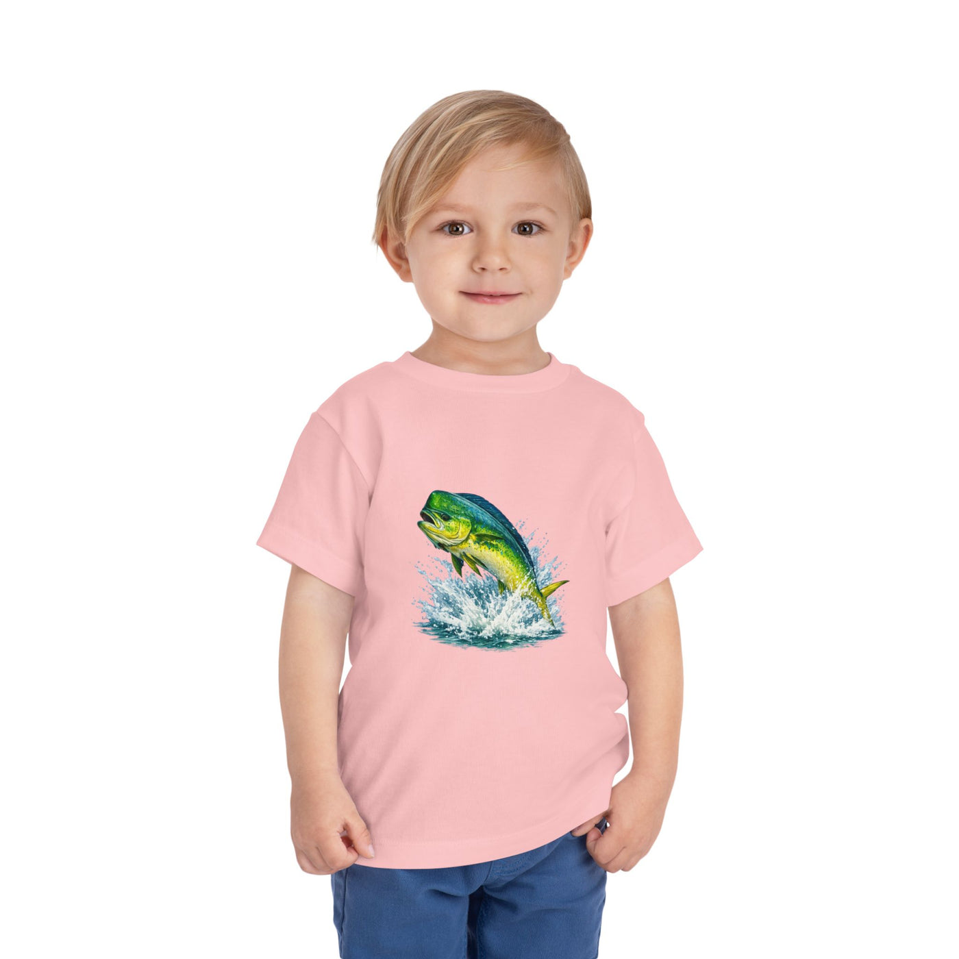 Toddler Tee — Colorful Leaping Mahi Mahi Fish Graphic