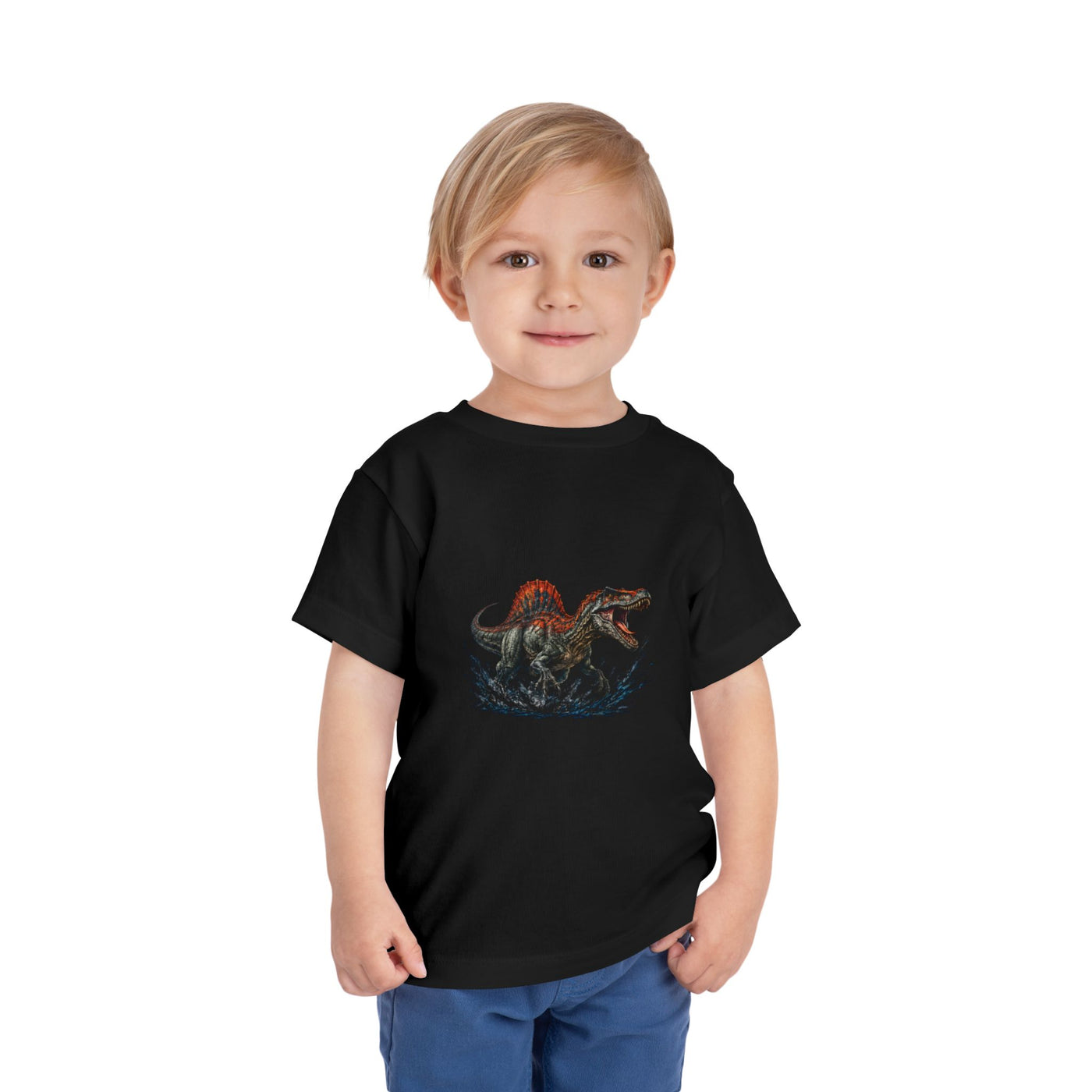 Toddler Tee — Roaring Spinosaurus Dinosaur Graphic Shirt