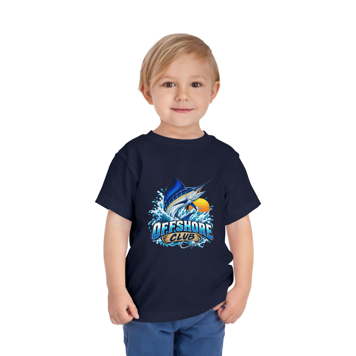 Toddler Tee — "Offshore Club" Marlin Surf & Sunset Kids Shirt