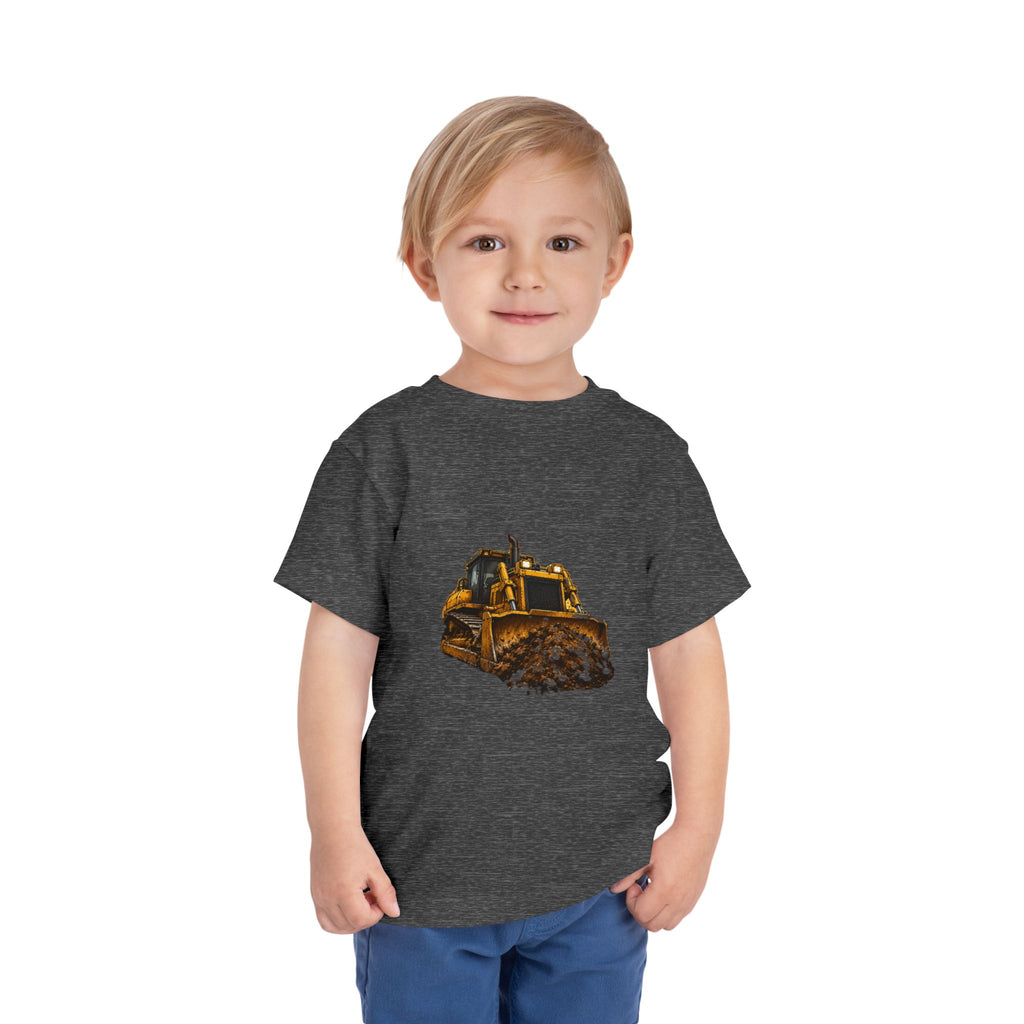 Toddler Bulldozer Tee - Construction Truck Kids Shirt