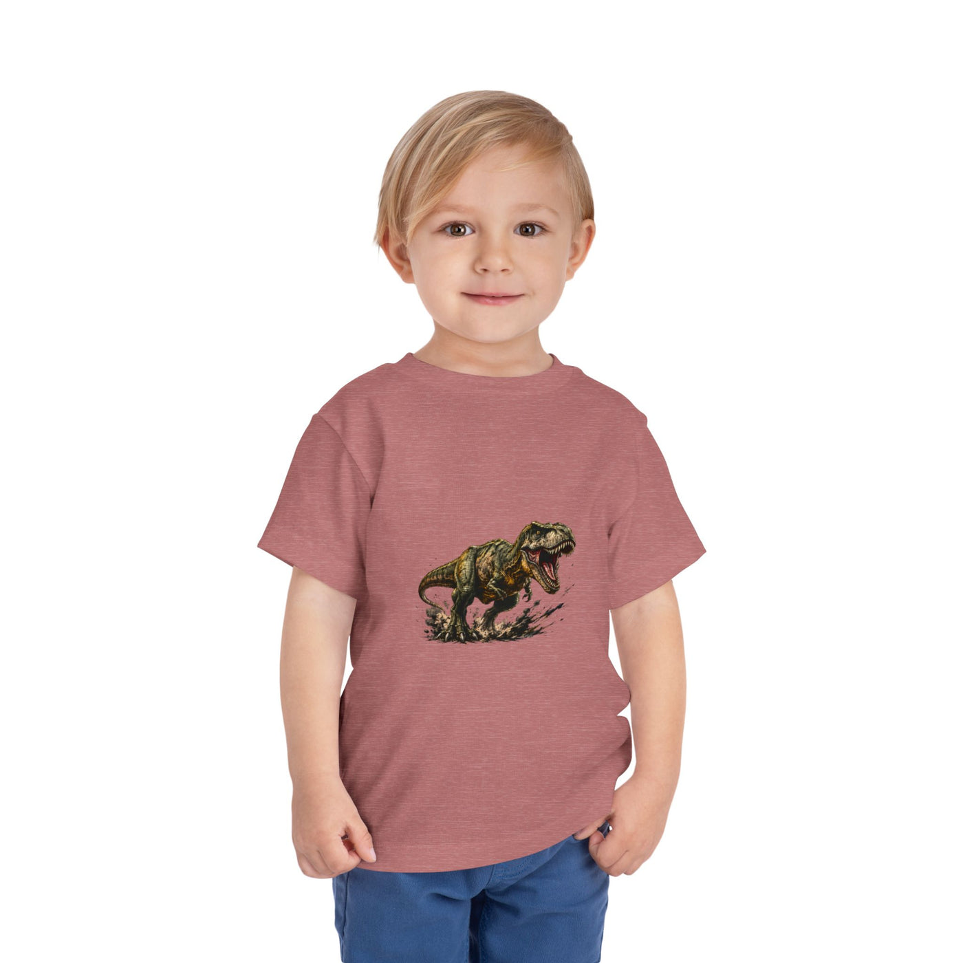 Toddler T‑Shirt — Roaring T‑Rex Dinosaur Graphic Tee for Kids