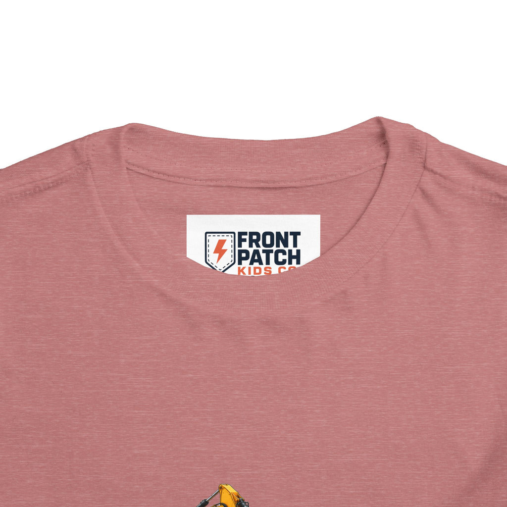 Toddler Tee — Construction Trucks Excavator & Dump Truck Graphic