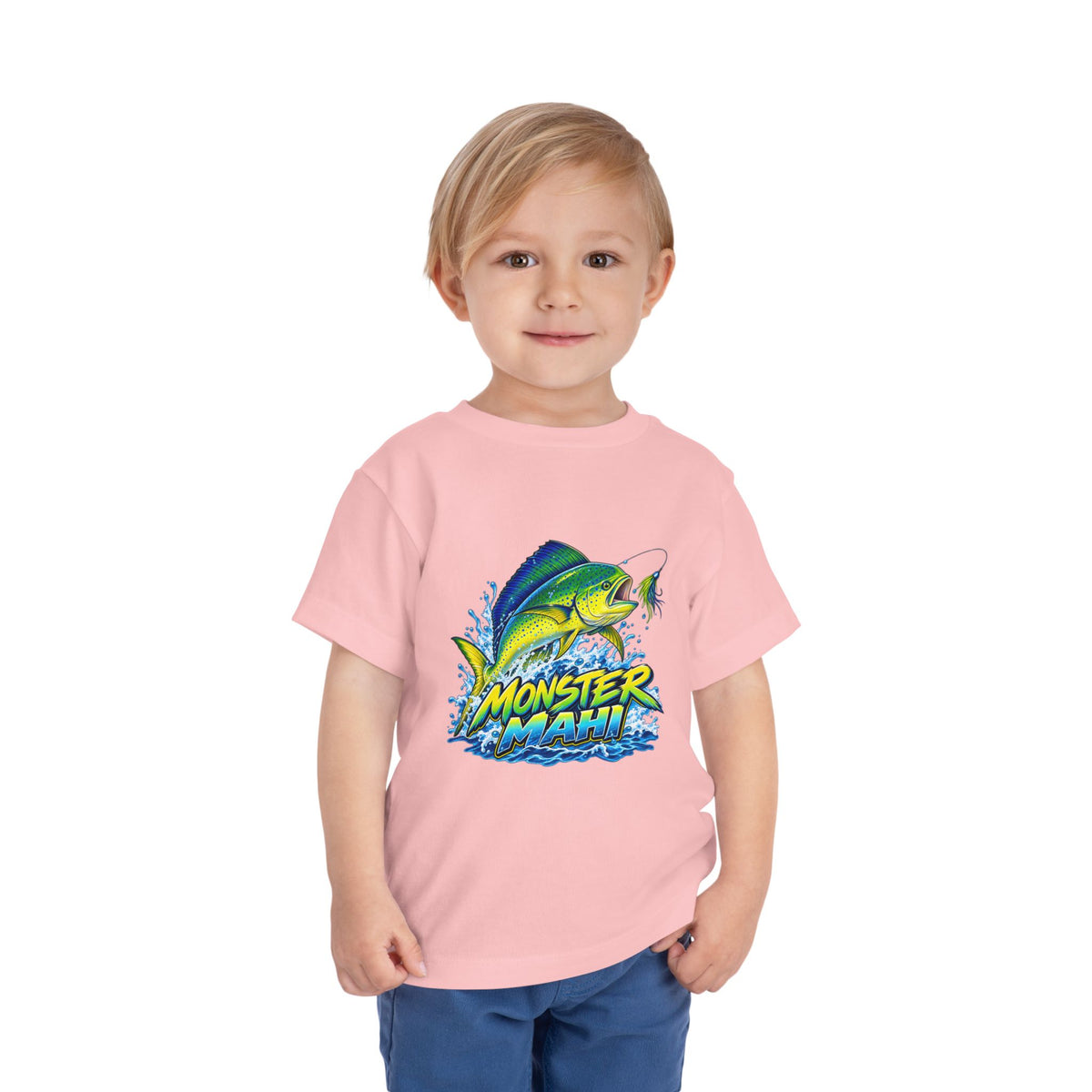 Toddler Tee — 'Monster Mahi' Fishing Graphic Kids Shirt