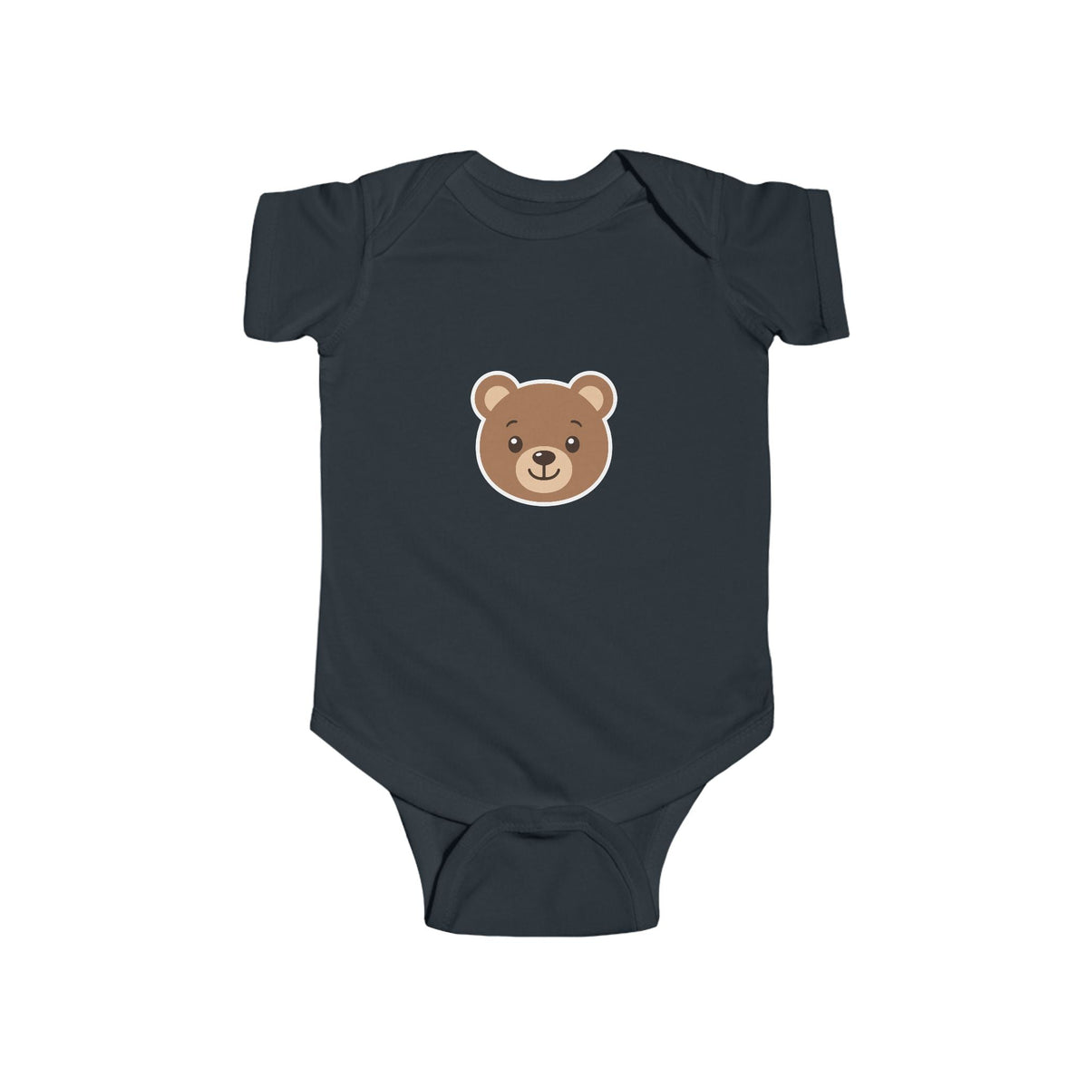 Cute Bear Infant Bodysuit - Baby Bear Face Onesie, Newborn Shower Gift - Front Patch Kids Co.