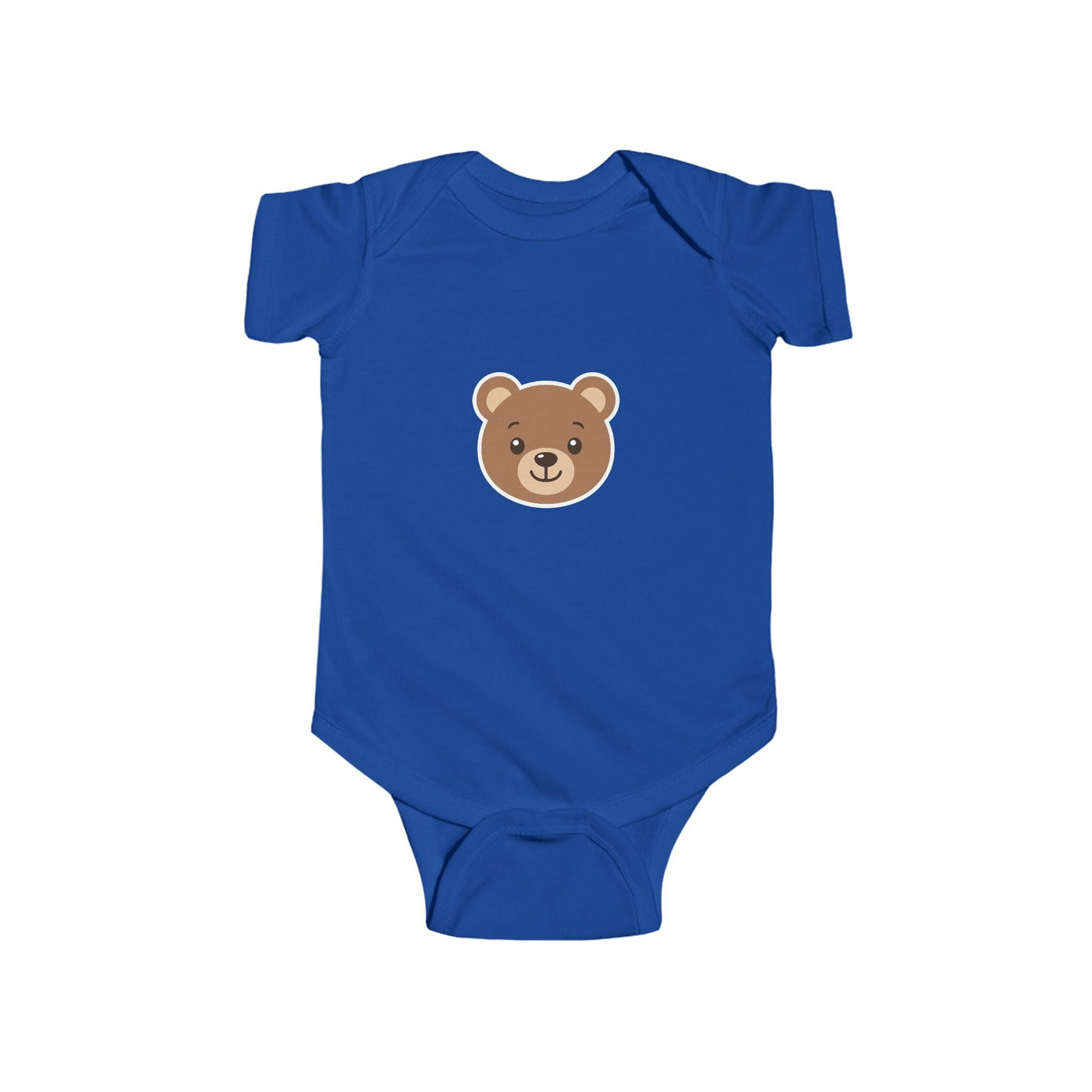 Cute Bear Infant Bodysuit - Baby Bear Face Onesie, Newborn Shower Gift - Front Patch Kids Co.