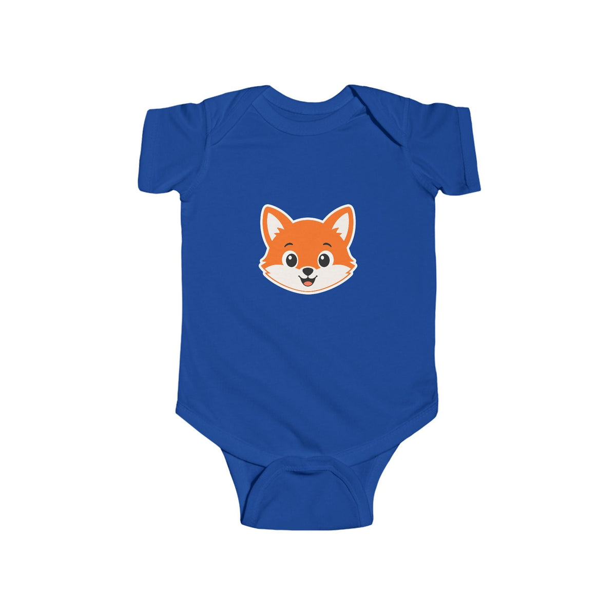 Cute Fox Baby Bodysuit — Infant Onesie with Adorable Fox Face - Front Patch Kids Co.