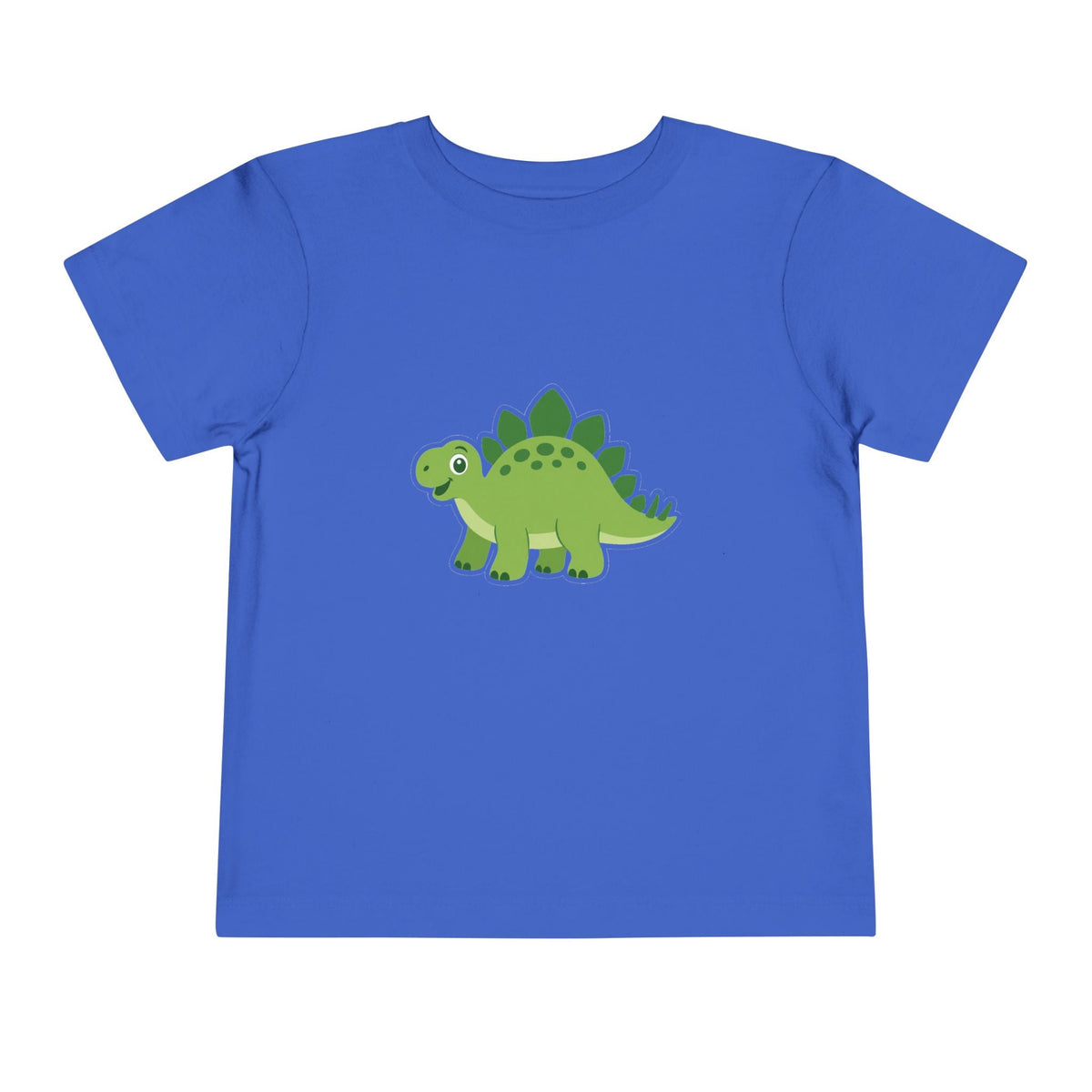 Cute Green Stegosaurus Toddler Tee – Dinosaur Short Sleeve Shirt for Kids - Front Patch Kids Co.