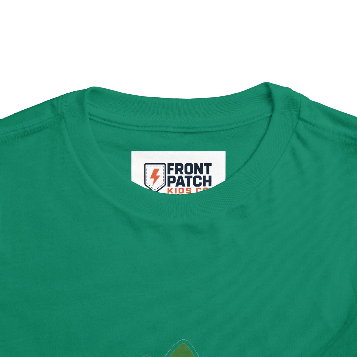 Cute Green Stegosaurus Toddler Tee – Dinosaur Short Sleeve Shirt for Kids - Front Patch Kids Co.