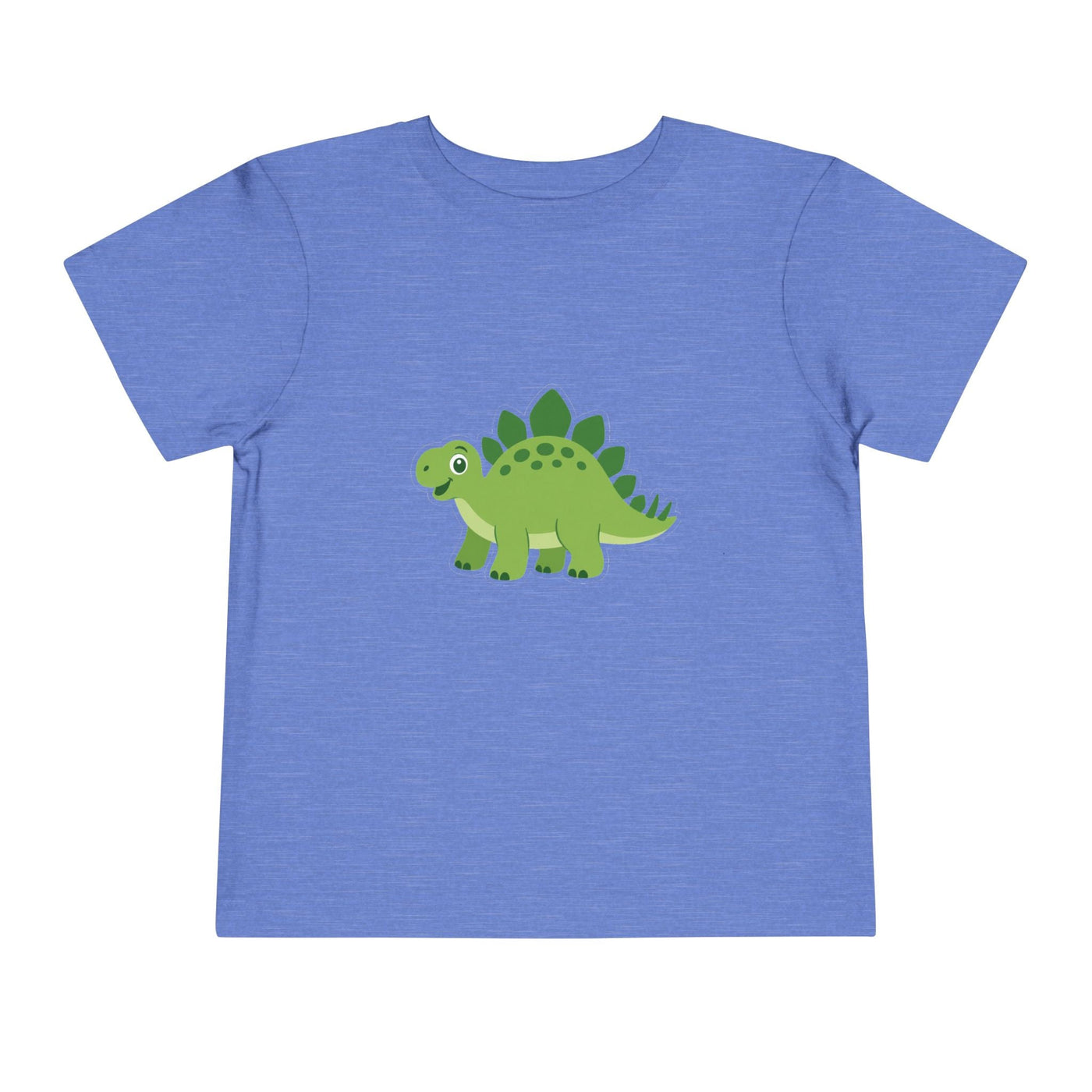 Cute Green Stegosaurus Toddler Tee – Dinosaur Short Sleeve Shirt for Kids - Front Patch Kids Co.