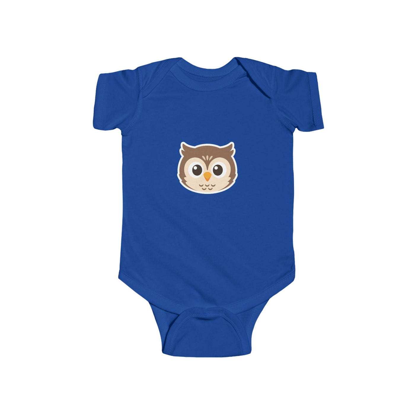 Cute Owl Infant Bodysuit — Baby One-Piece with Adorable Owl Face - Front Patch Kids Co.