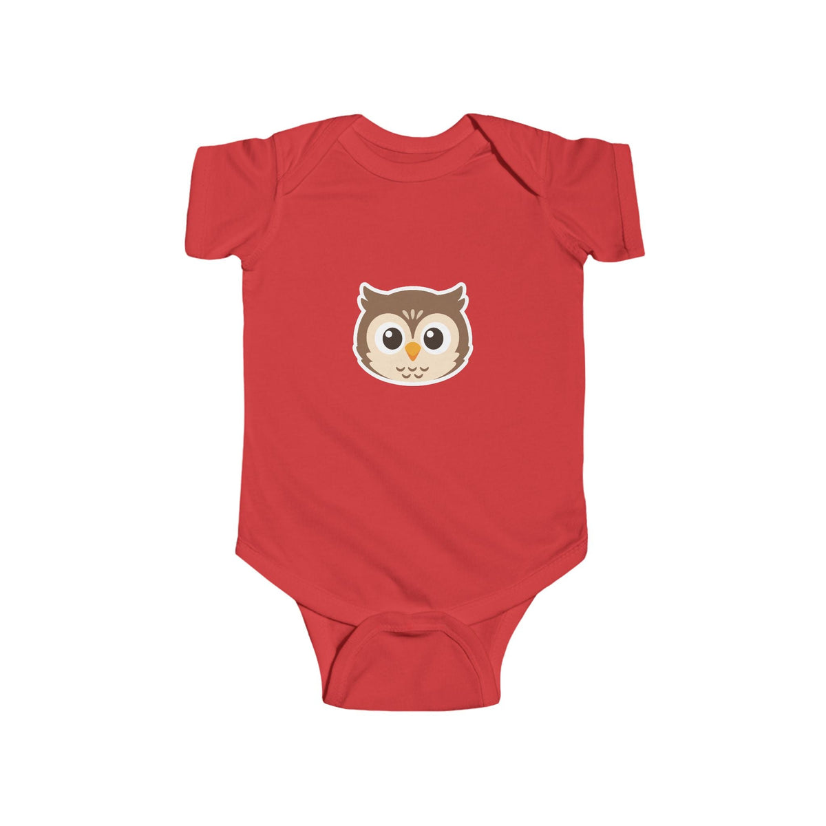 Cute Owl Infant Bodysuit — Baby One-Piece with Adorable Owl Face - Front Patch Kids Co.