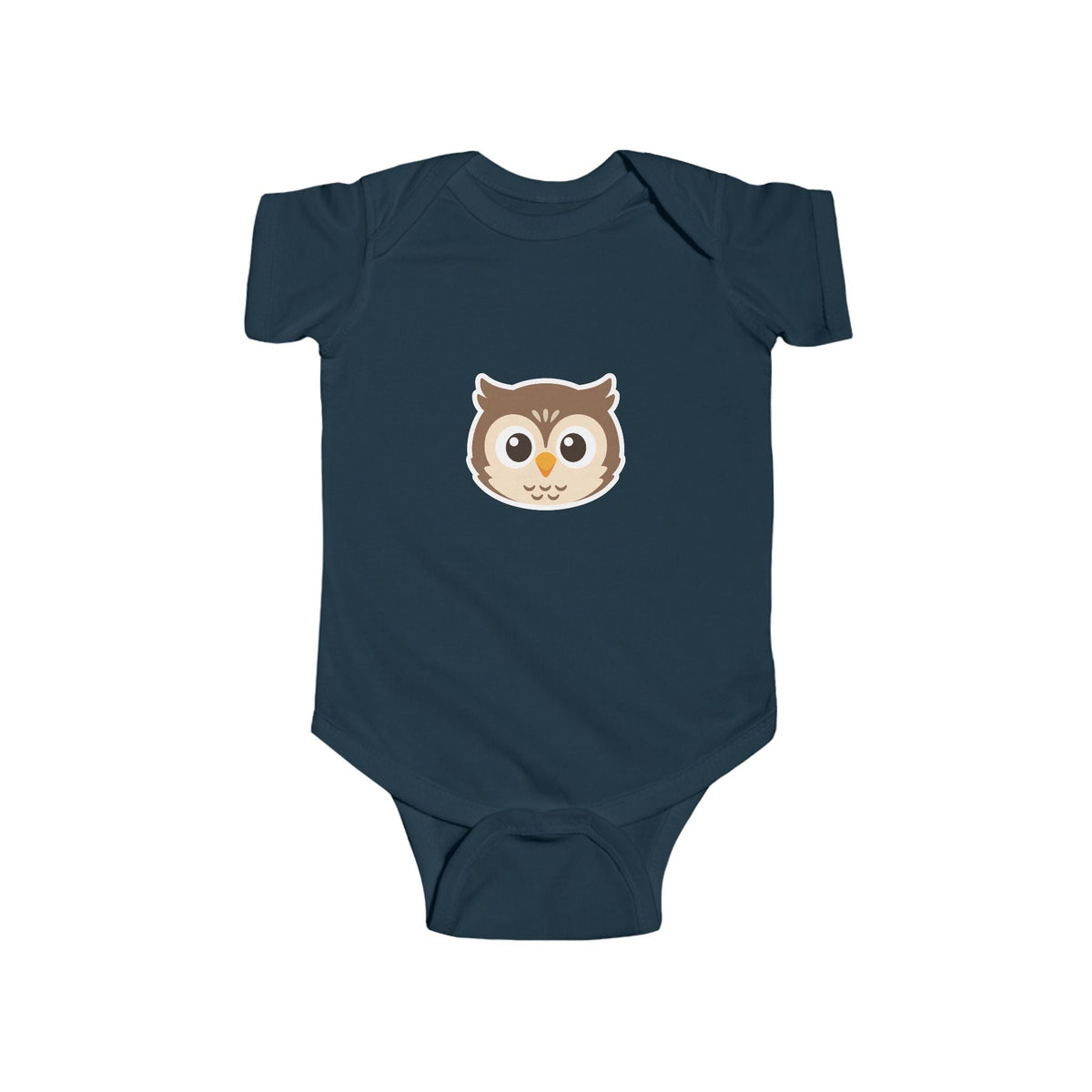 Cute Owl Infant Bodysuit — Baby One-Piece with Adorable Owl Face - Front Patch Kids Co.
