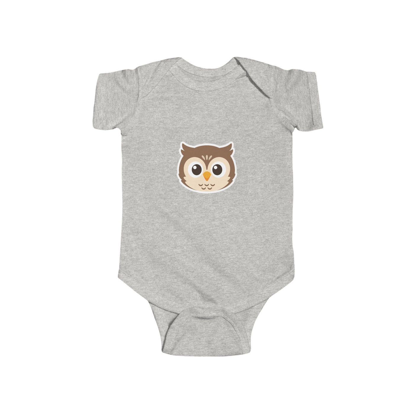 Cute Owl Infant Bodysuit — Baby One-Piece with Adorable Owl Face - Front Patch Kids Co.