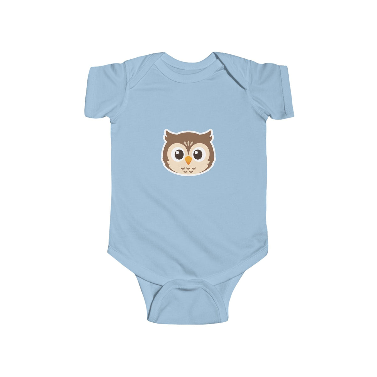 Cute Owl Infant Bodysuit — Baby One-Piece with Adorable Owl Face - Front Patch Kids Co.