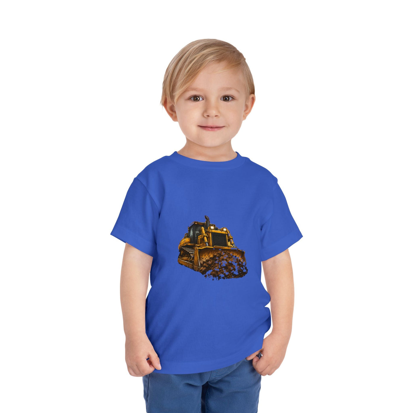 Toddler Bulldozer Tee - Construction Truck Kids Shirt - Front Patch Kids Co.