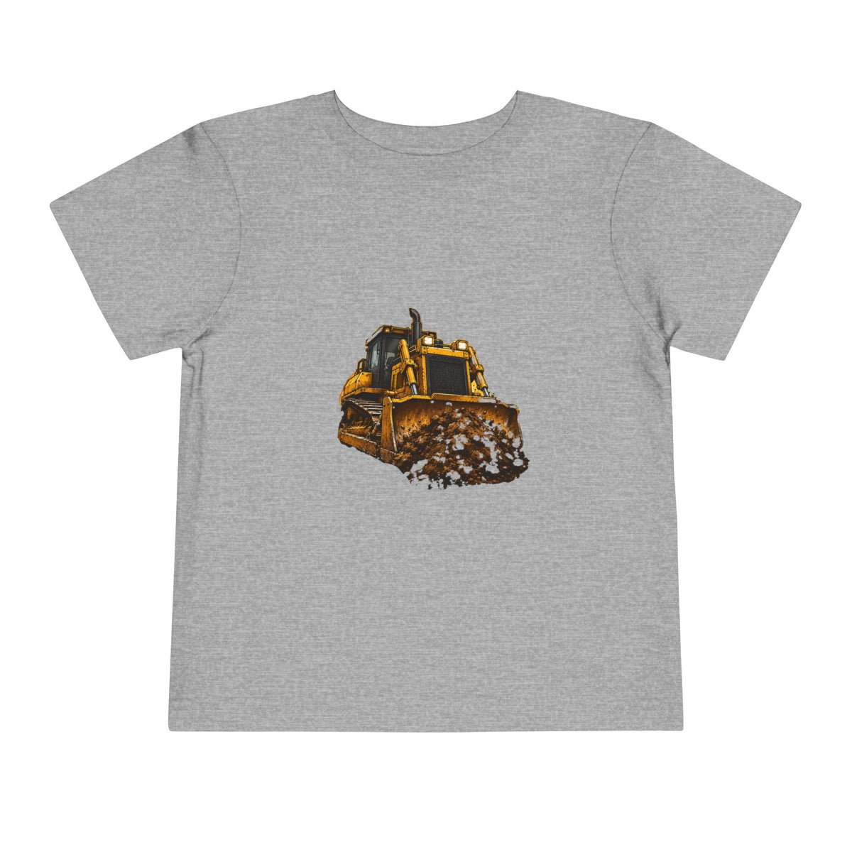 Toddler Bulldozer Tee - Construction Truck Kids Shirt - Front Patch Kids Co.
