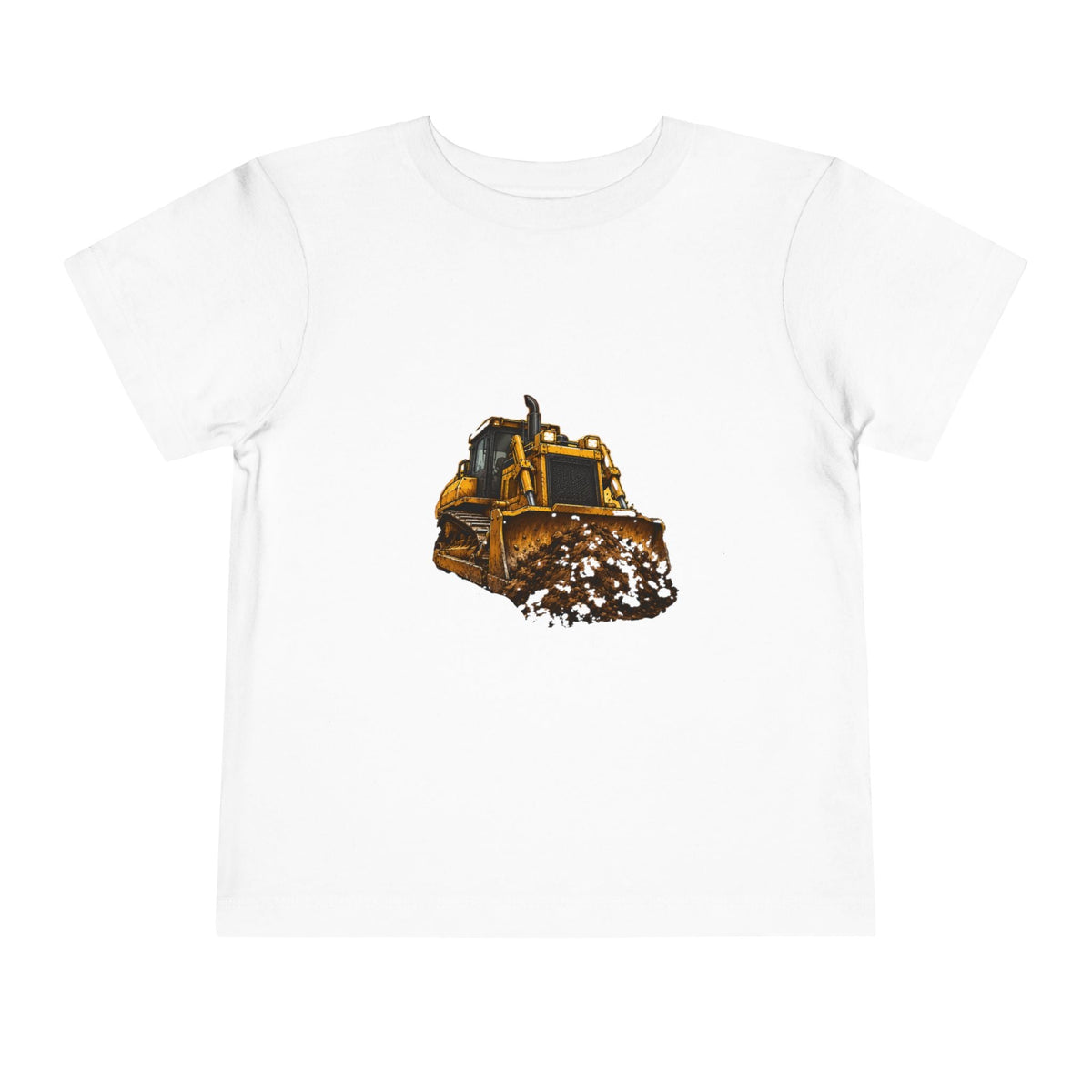 Toddler Bulldozer Tee - Construction Truck Kids Shirt - Front Patch Kids Co.
