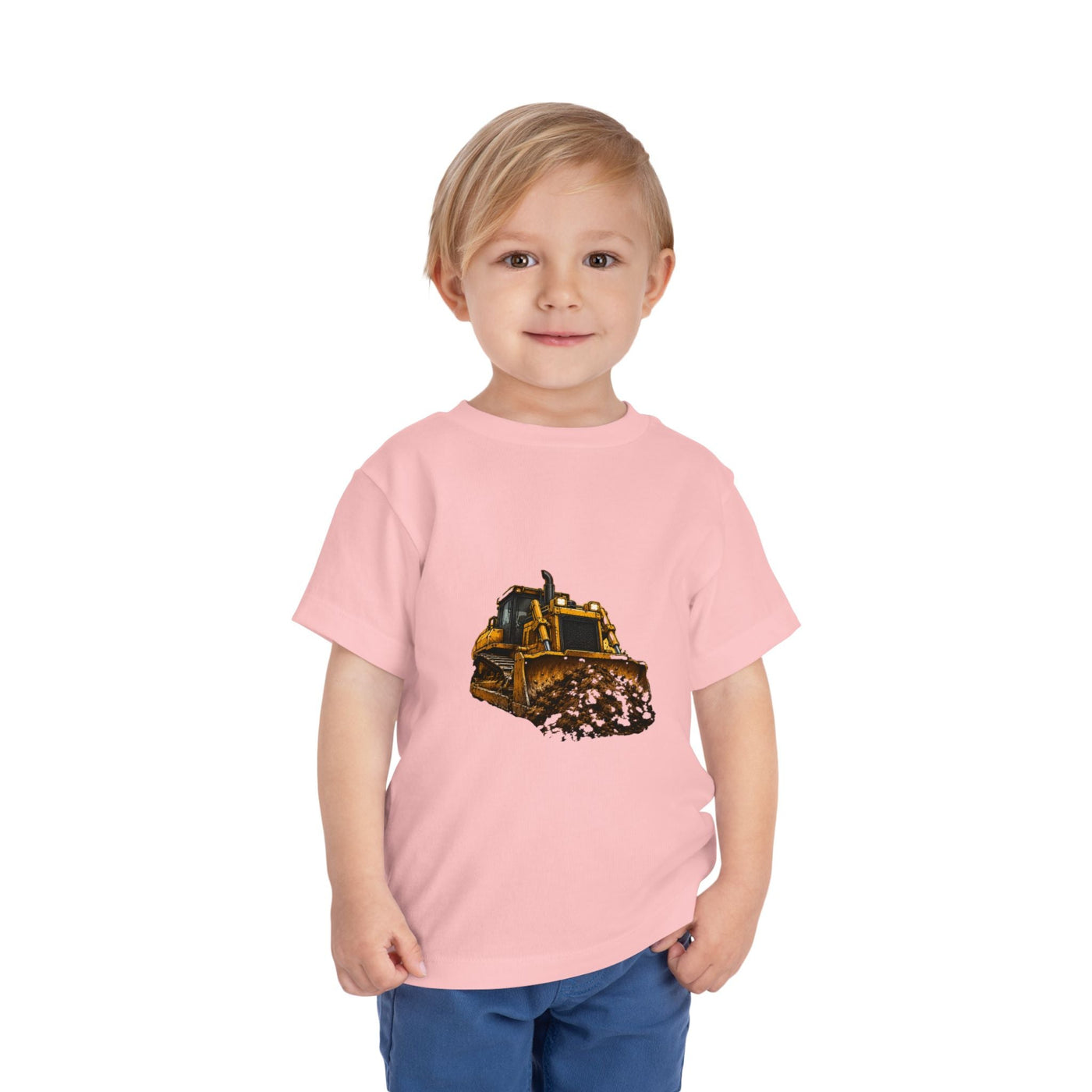 Toddler Bulldozer Tee - Construction Truck Kids Shirt - Front Patch Kids Co.