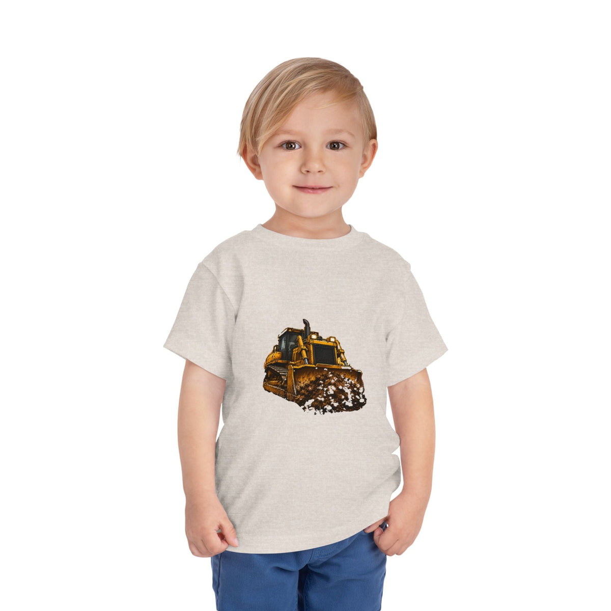 Toddler Bulldozer Tee - Construction Truck Kids Shirt - Front Patch Kids Co.