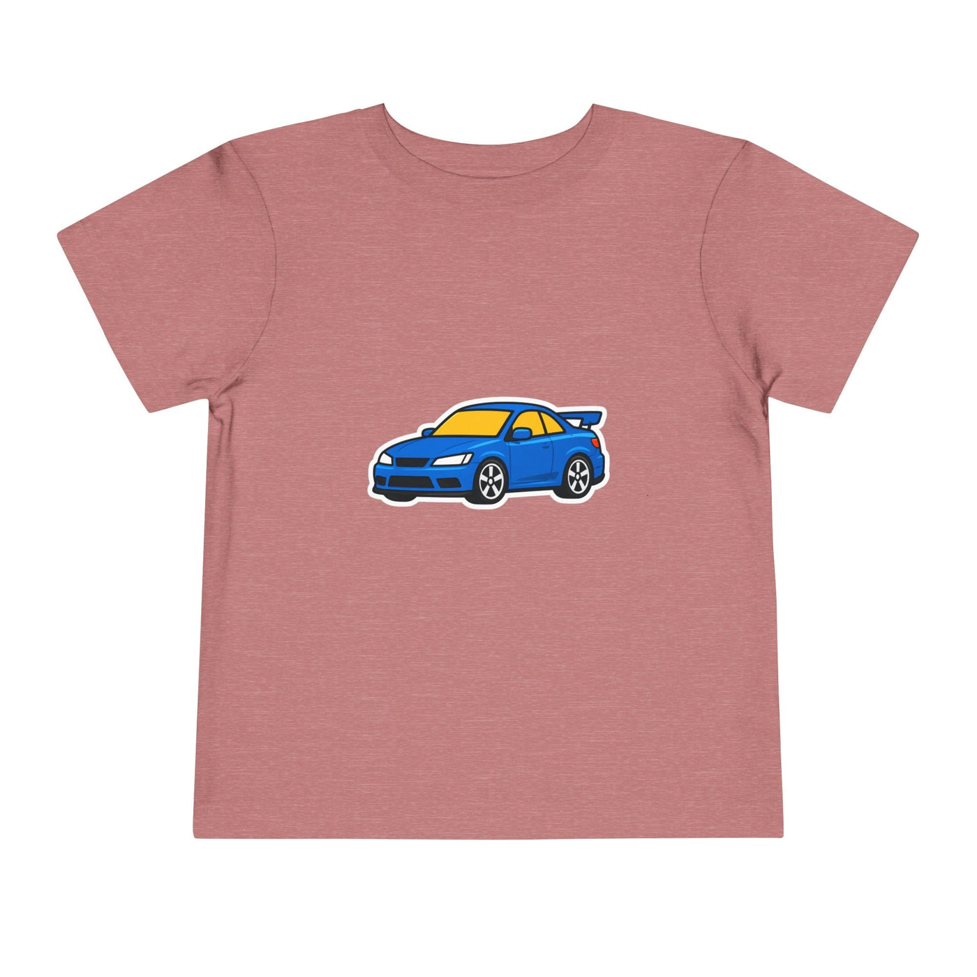 Toddler Car Tee — Blue Race Car Graphic Shirt for Kids - Front Patch Kids Co.
