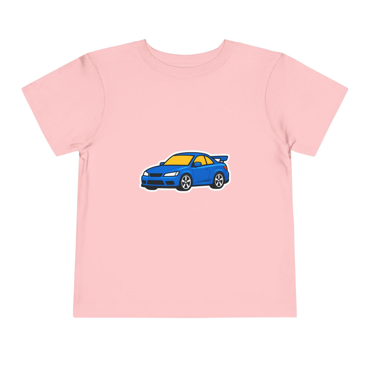 Toddler Car Tee — Blue Race Car Graphic Shirt for Kids - Front Patch Kids Co.