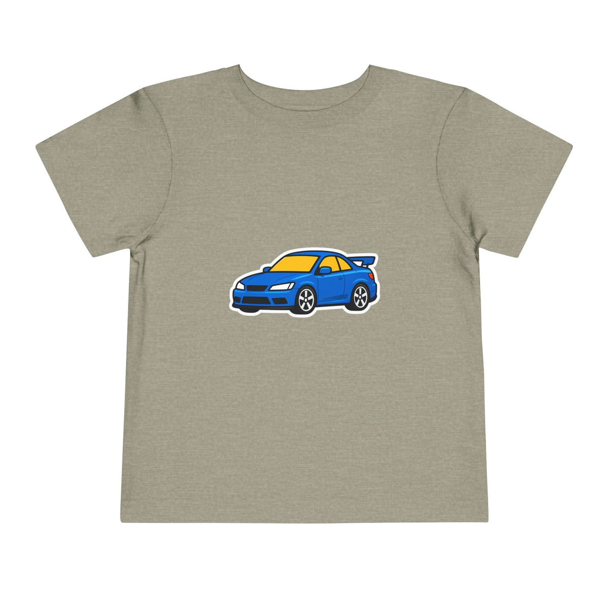 Toddler Car Tee — Blue Race Car Graphic Shirt for Kids - Front Patch Kids Co.