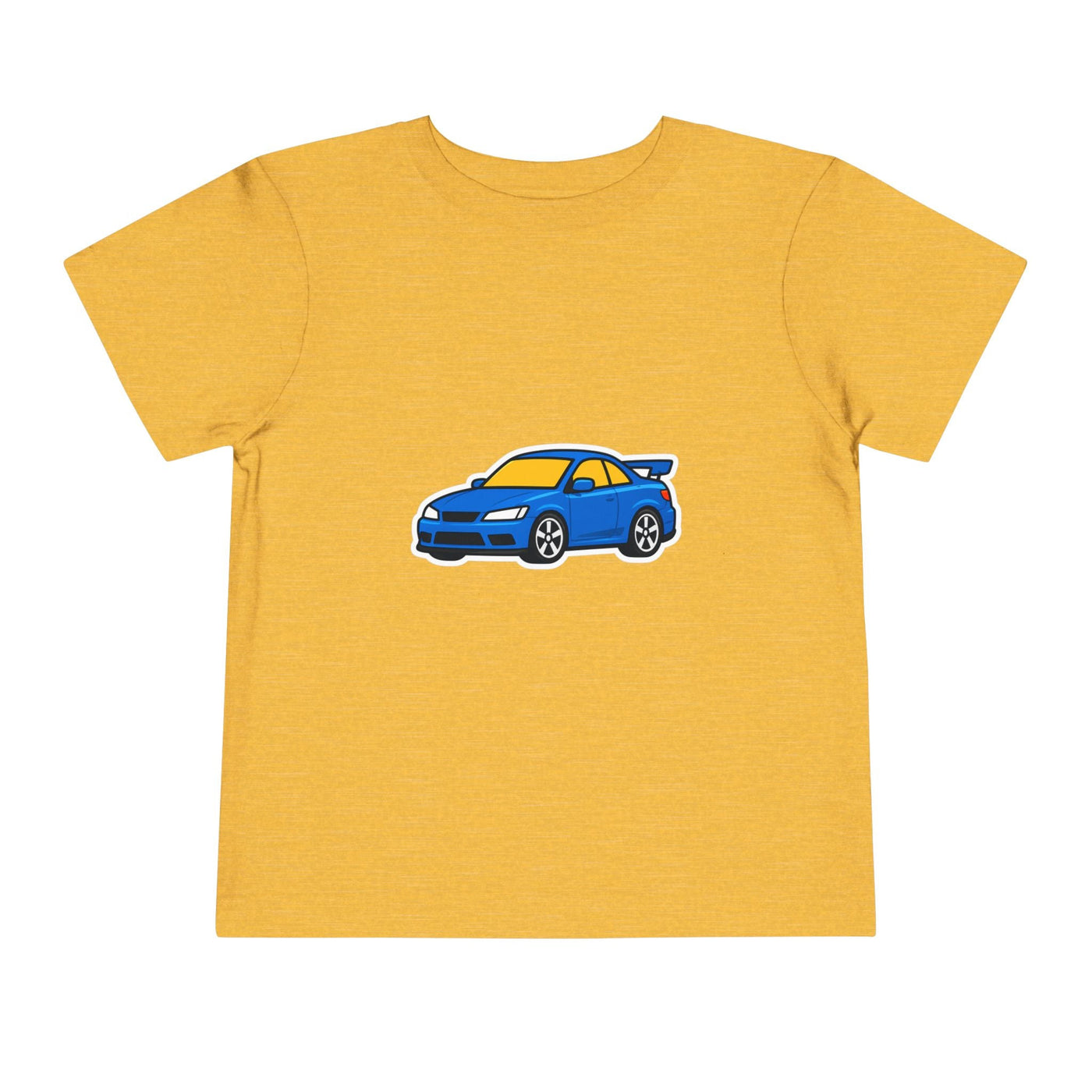 Toddler Car Tee — Blue Race Car Graphic Shirt for Kids - Front Patch Kids Co.