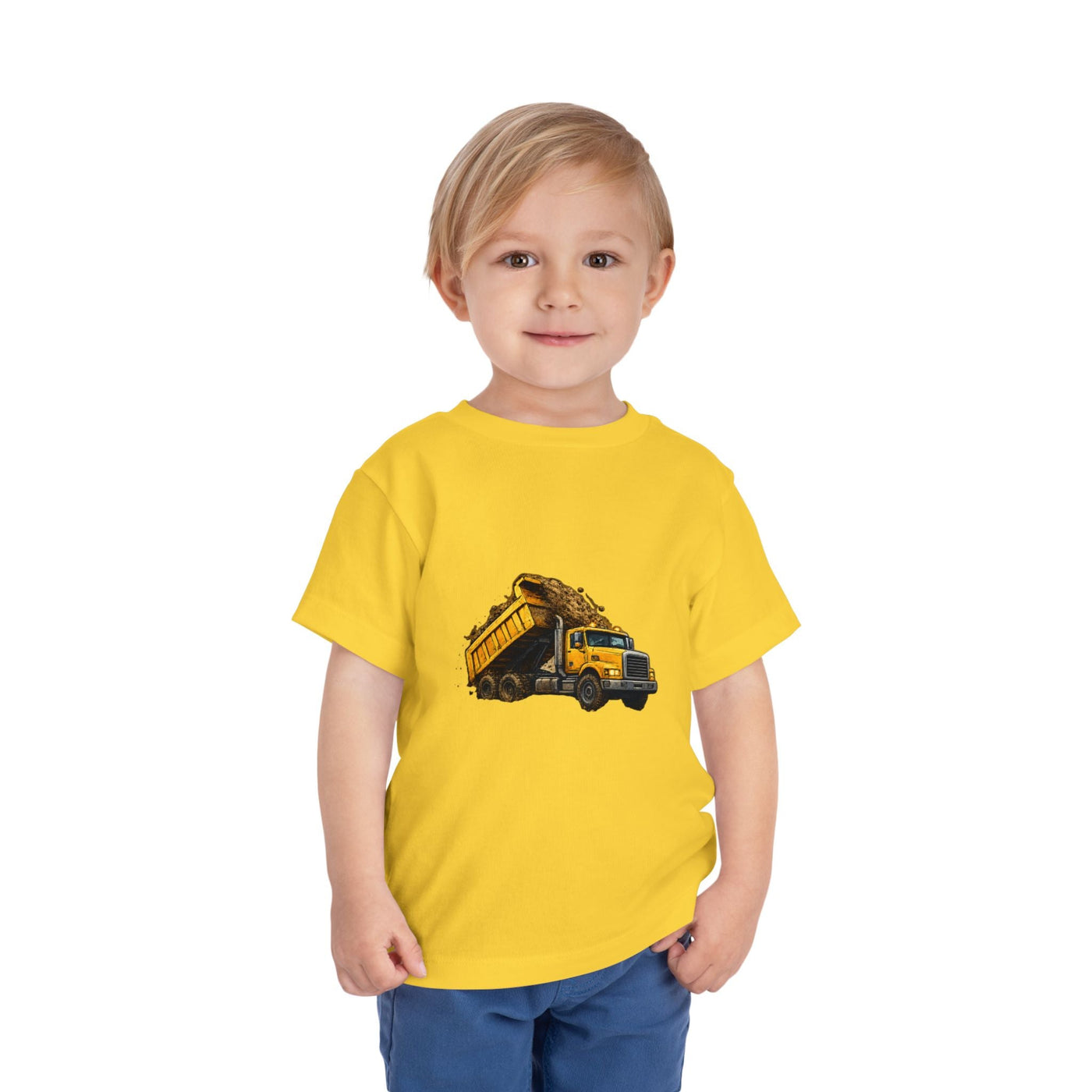 Toddler Dump Truck Tee – Construction Truck Shirt for Kids - Front Patch Kids Co.