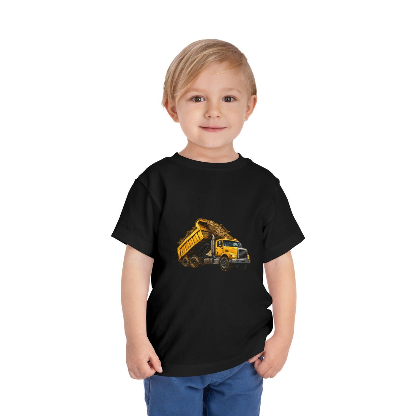 Toddler Dump Truck Tee – Construction Truck Shirt for Kids - Front Patch Kids Co.