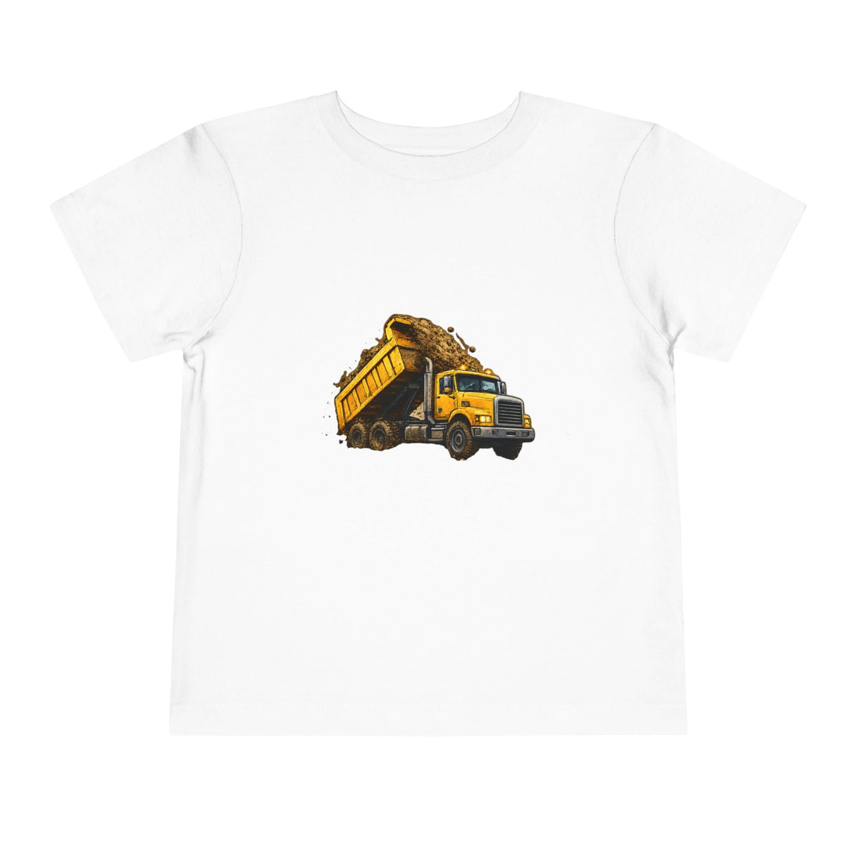 Toddler Dump Truck Tee – Construction Truck Shirt for Kids - Front Patch Kids Co.