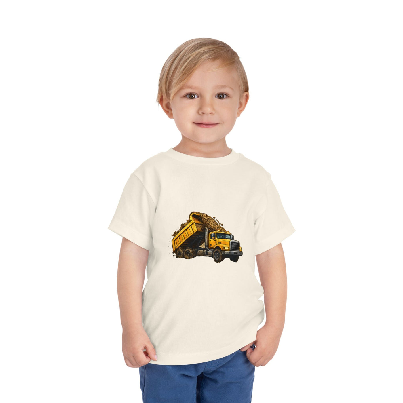 Toddler Dump Truck Tee – Construction Truck Shirt for Kids - Front Patch Kids Co.