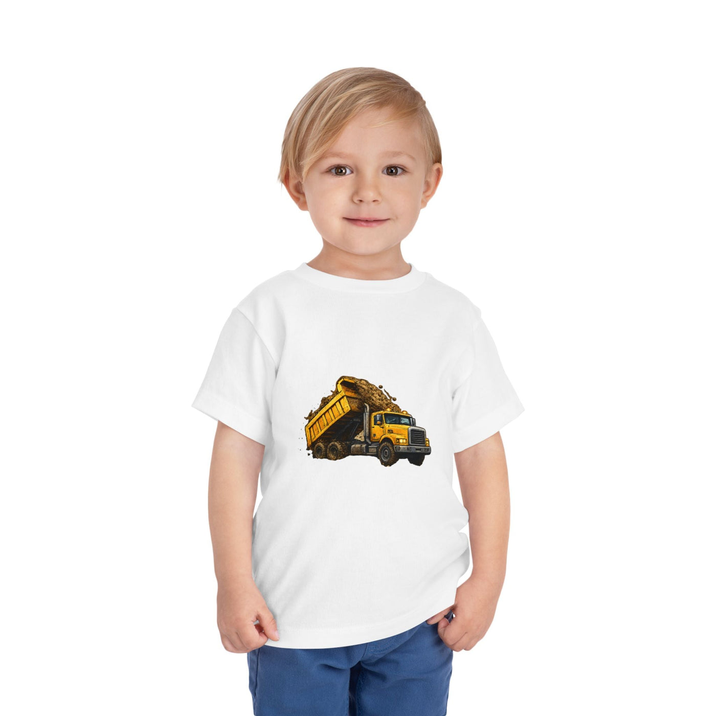 Toddler Dump Truck Tee – Construction Truck Shirt for Kids - Front Patch Kids Co.
