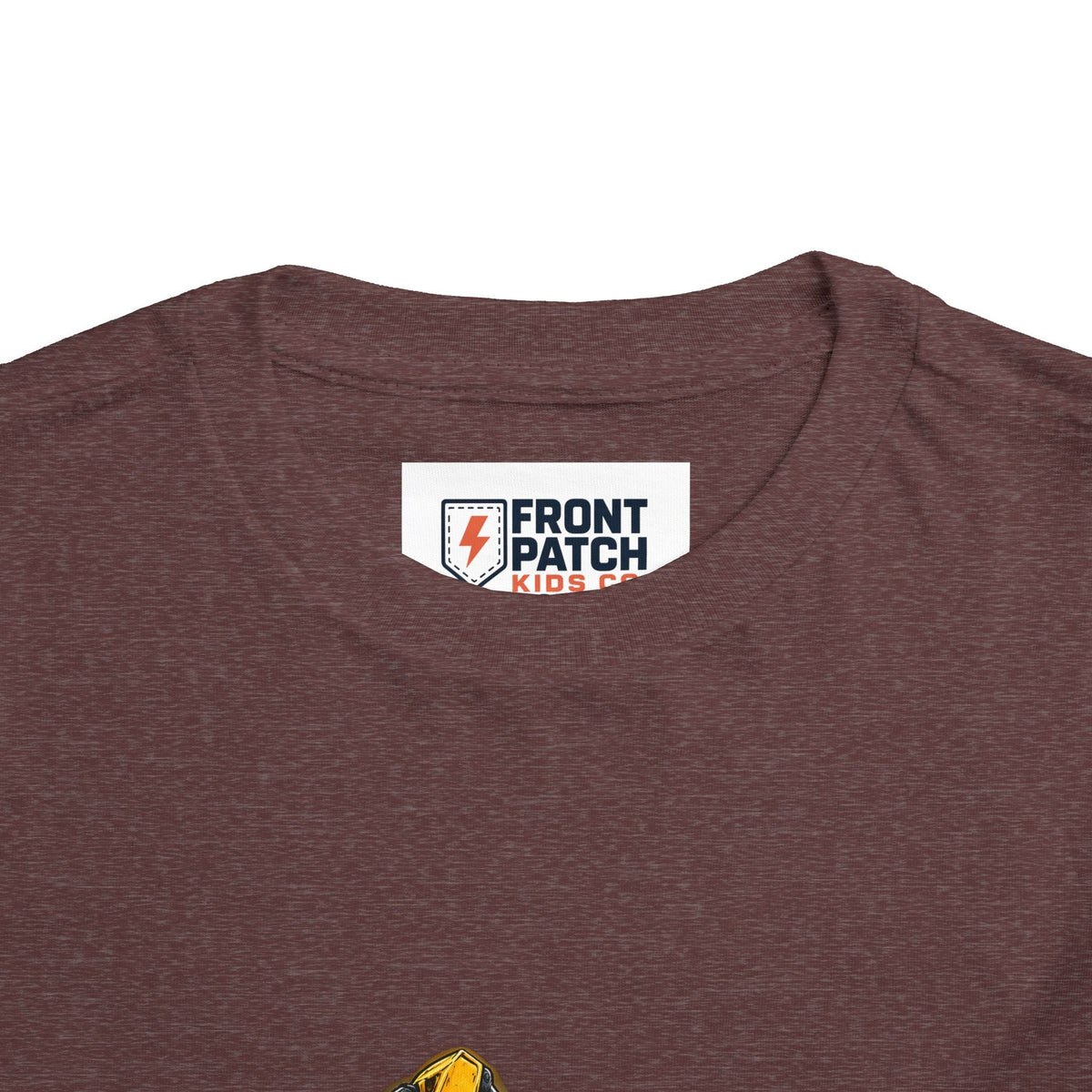 Toddler Excavator Tee — Yellow Digging Construction Truck Shirt - Front Patch Kids Co.