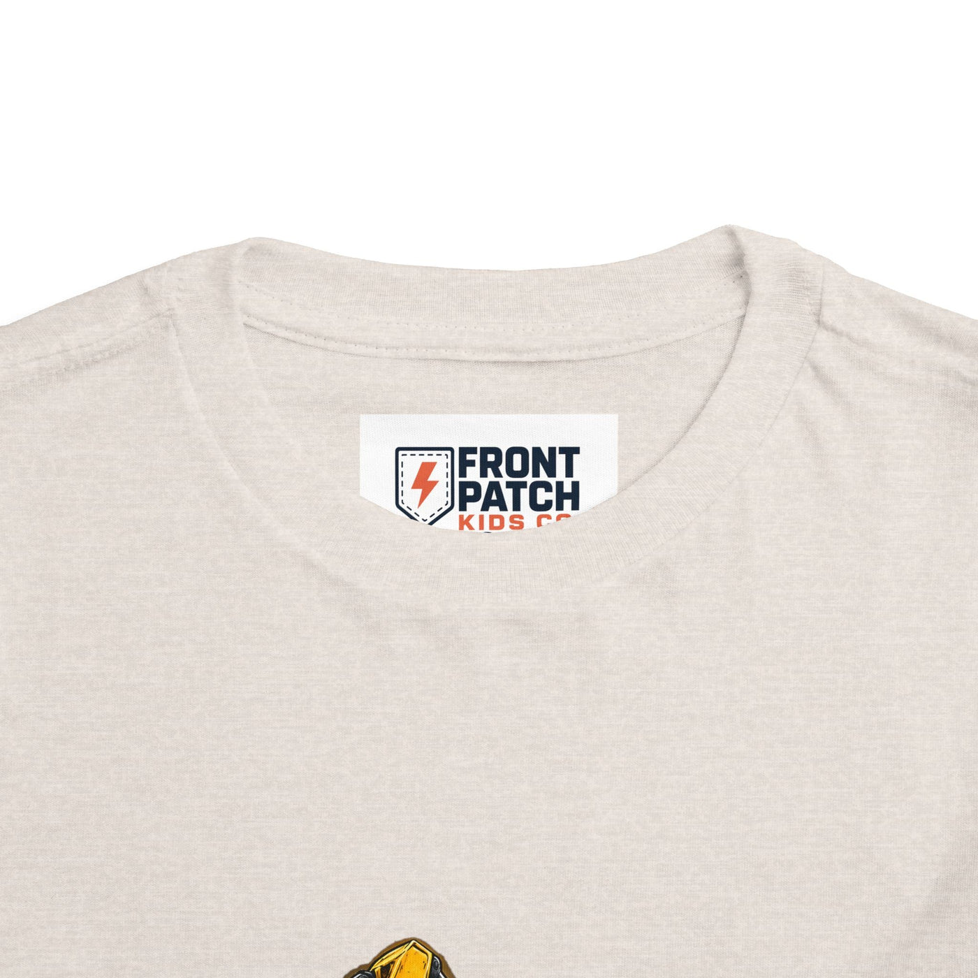 Toddler Excavator Tee — Yellow Digging Construction Truck Shirt - Front Patch Kids Co.