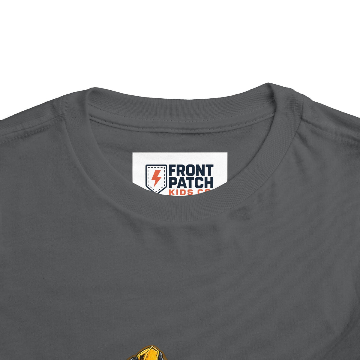 Toddler Excavator Tee — Yellow Digging Construction Truck Shirt - Front Patch Kids Co.