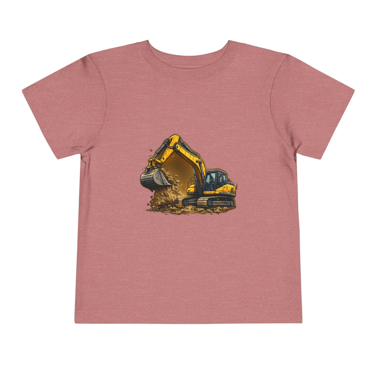 Toddler Excavator Tee — Yellow Digging Construction Truck Shirt - Front Patch Kids Co.