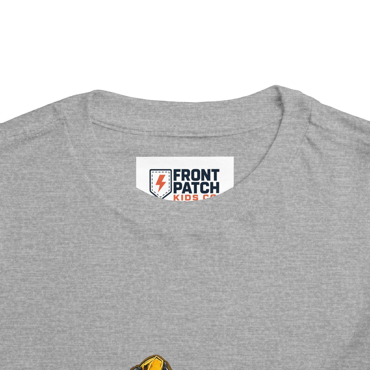 Toddler Excavator Tee — Yellow Digging Construction Truck Shirt - Front Patch Kids Co.