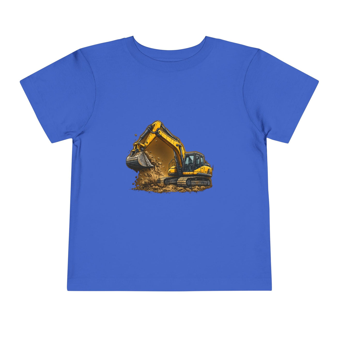 Toddler Excavator Tee — Yellow Digging Construction Truck Shirt - Front Patch Kids Co.