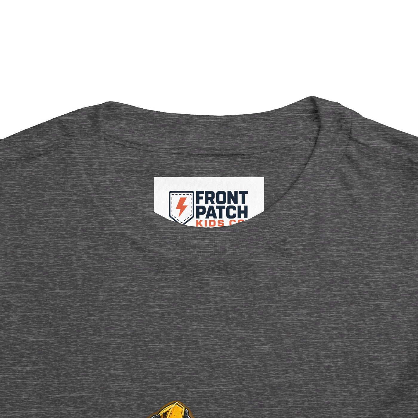 Toddler Excavator Tee — Yellow Digging Construction Truck Shirt - Front Patch Kids Co.
