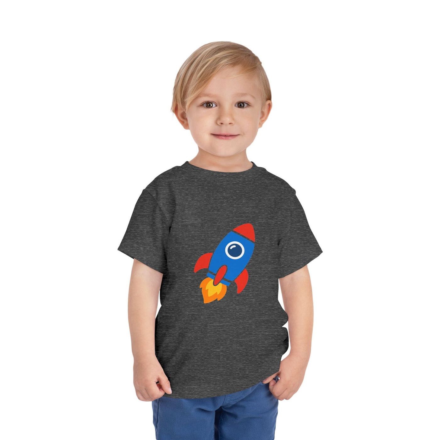 Toddler Rocket Tee — Cute Kids Space Shirt - Front Patch Kids Co.