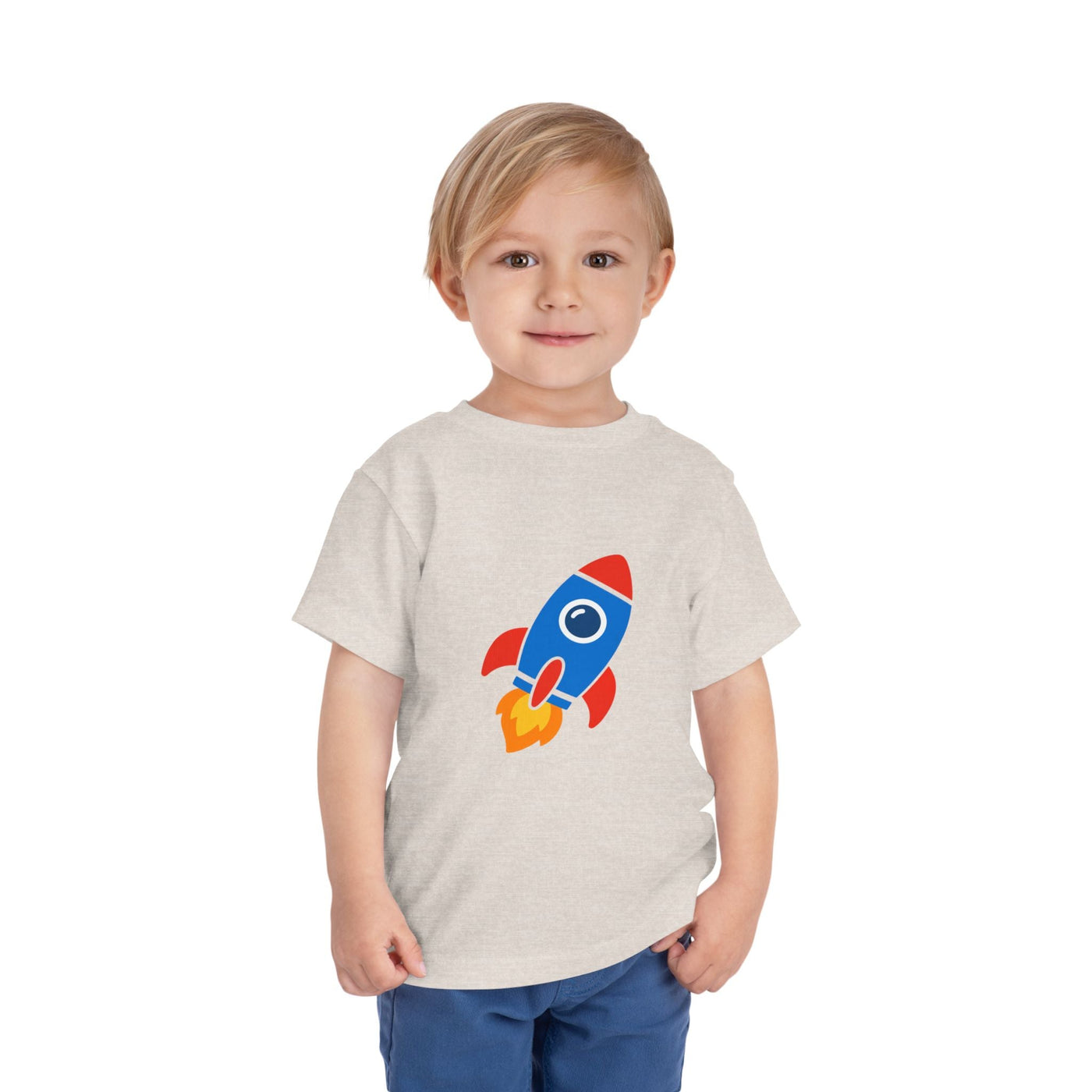 Toddler Rocket Tee — Cute Kids Space Shirt - Front Patch Kids Co.